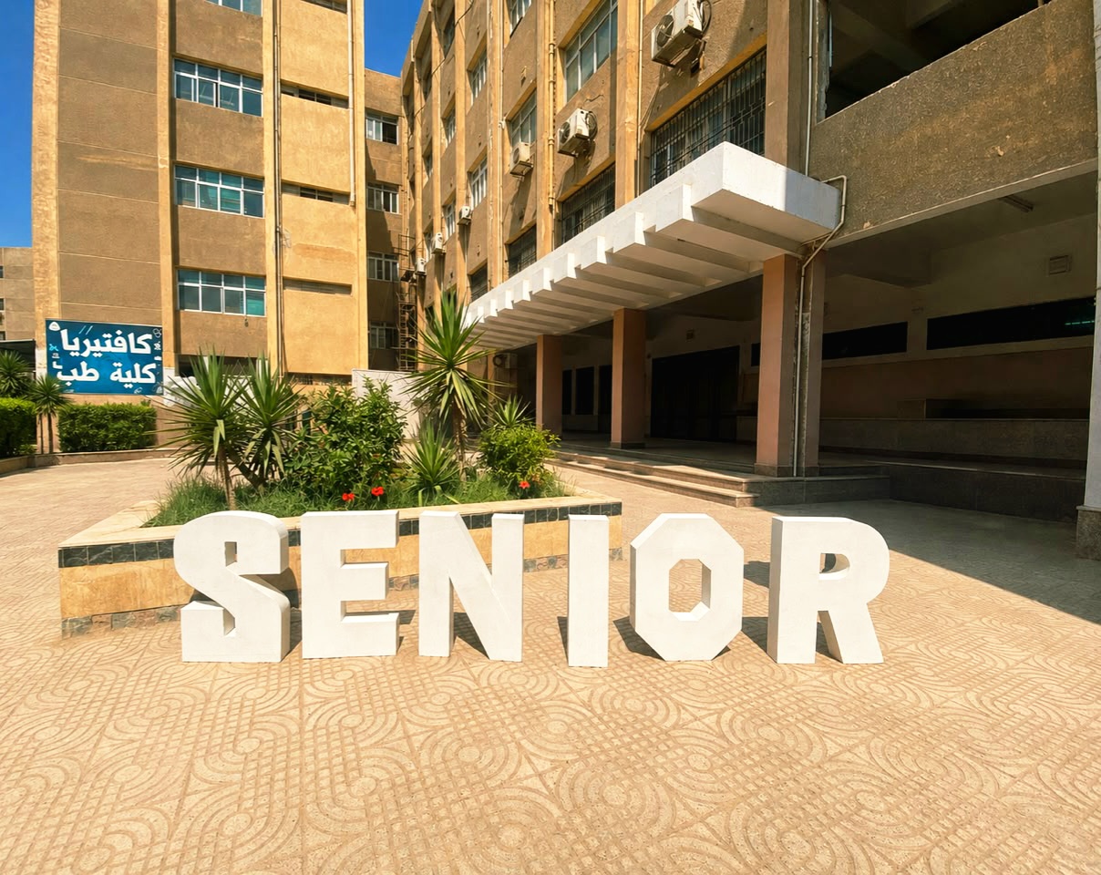 Seniors Letters at College Campus